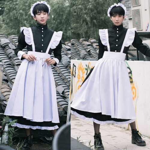 마9드림 기본형 긴팔 남성메이드복, 빅사이즈 졸업사진 인생템 등극!