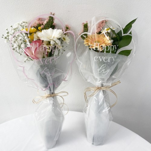 생화 미니 졸업 꽃다발, 꽃구름 한다발로 마음 전하기