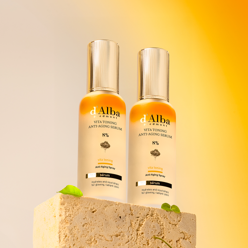 [비타VER/2개] 달바 비타 토닝 미스트 8% 70mlX2개 #뿌리는 속광 화이트닝 세럼 대표 이미지