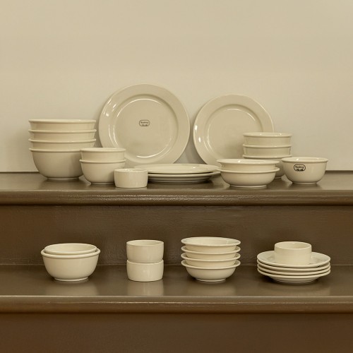 로렌스 크림화이트 4인 도자기 그릇세트 30P 신혼 식기세트 대표 이미지