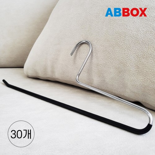 [단독] 에이비박스 프리미엄 글로시 고정형 논슬립 바지걸이 치마걸이 블랙, 30개 대표 이미지