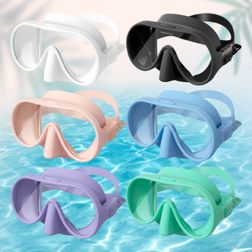 올팜 소프트 스노쿨링 마스크 스노클링장비 프리다이빙 스노클물안경 대표 이미지