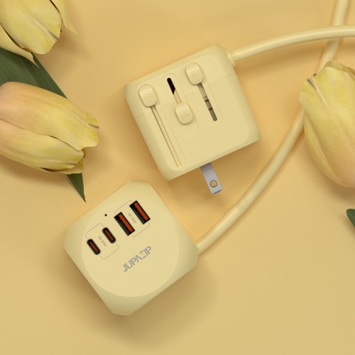 주파집 여행용 멀티탭 AD500S 옐로우, 해외여행 필수템 득템 후기