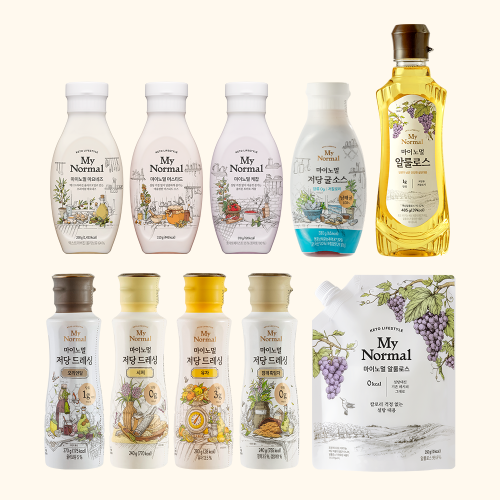 마이노멀 저당 저칼로리 알룰로스 소스 샐러드 드레싱 3개이상 골라담기 대표 이미지