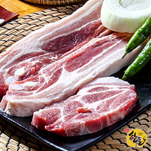 으뜸한돈 냉장 구이용 삼겹살 목살 오겹살 1kg 돼지갈비 등갈비 안심 사태 찌개 갈매기 대표 이미지