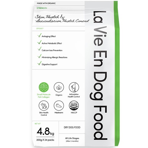 가수분해 강아지 사료, 피부 눈물 고민 끝! 밀웜 담은 4.8kg