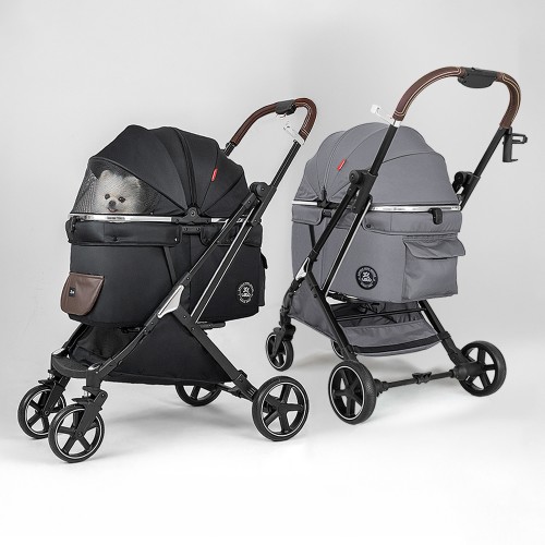 레토 프리미엄 강아지 유모차 풀오토 퀵폴딩 사계절 대표 이미지