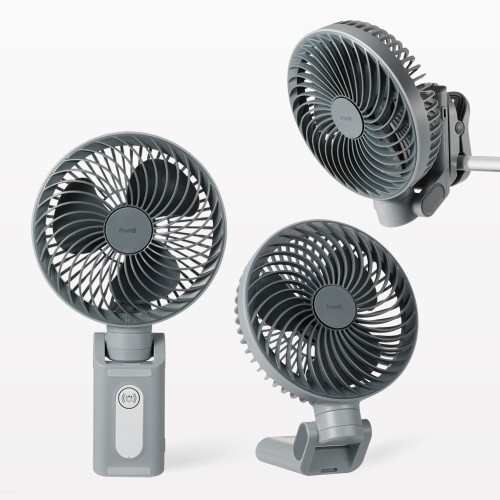 프롬비 빅팬 자동회전 무선 자석 집게형 휴대용 탁상선풍기 FG259 애쉬네이비 대표 이미지