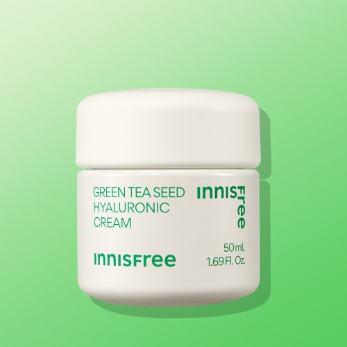 이니스프리 그린티 씨드 히알루론산 수분크림 / 진정 보습 속건조 화잘먹 50ml, 1개 대표 이미지