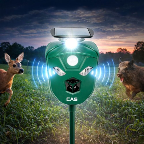 카스 태양광 야생동물 퇴치기 멧돼지 고라니 360도 감지 대표 이미지