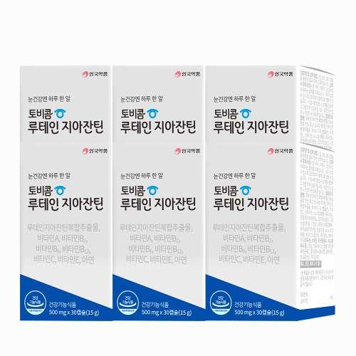 안국약품 토비콤 루테인 지아잔틴 눈 건강 30캡슐, 6개 상세 모습