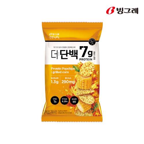 빙그레 더단백 팝칩 3종 12개 단백질 과자 디자인
