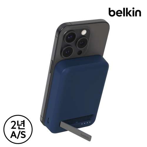 벨킨 Qi2 15W 10000mAh 마그네틱 무선 고속 충전 보조배터리 BPD008bt 비행기 기내 반입 아이폰17 갤럭시 S25 호환 상세 모습