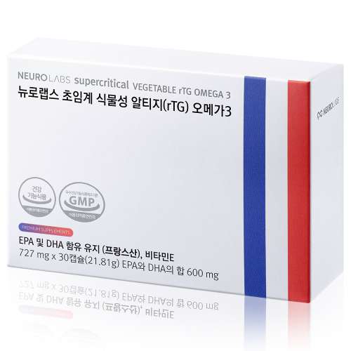뉴로랩스 초임계 식물성 알티지 오메가3 DHA 순도85% 임산부 비건 30캡슐, 3개 디자인