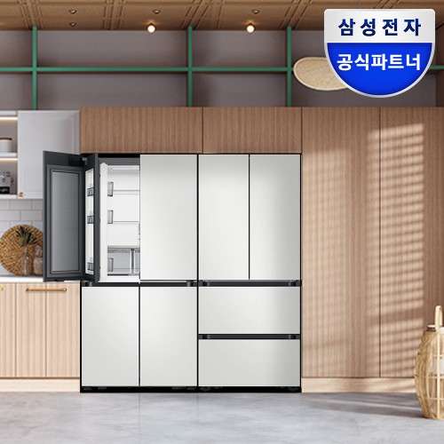 [혜택가404만] 삼성 푸드쇼케이스 냉장고 김치냉장고 세트 키친핏 RM70F63M2A RK70F42M2A 대표 이미지