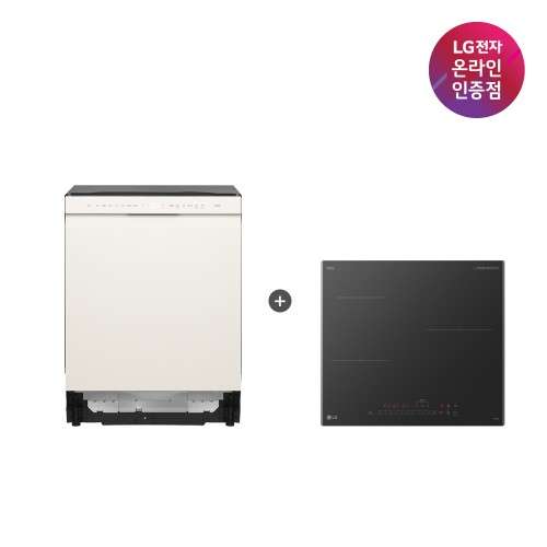 LG 디오스 오브제컬렉션 식기세척기 + LG 디오스 인덕션 세트 (DUE5BGL1E + BEI3ASB2OE / 5BG1E-ASB2E) 디자인