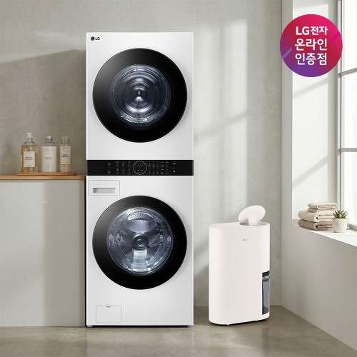 LG 트롬 오브제컬렉션 워시타워 + LG 휘센 오브제컬렉션 제습기 세트 (W21WAM + DQ214MEGA) 대표 이미지