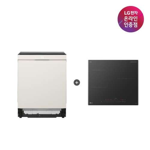 LG 디오스 오브제컬렉션 식기세척기 + LG 디오스 인덕션 세트 (DUE6BGL1E + BEI3ASB2OE / 6BG1E-ASB2E) 디자인