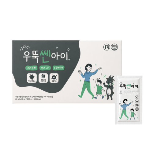 우뚝쎈아이 어린이 흑염소 진액 엑기스 홍삼 녹용 흑염소즙 30포 대표 이미지