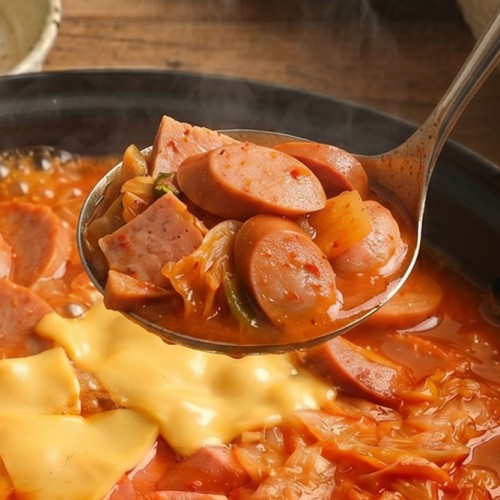 극소수 햄 폭탄 부대찌개 밀키트 국내산 소세지 1인분 혼밥 야식 캠핑 택배 수제 간편식 대표 이미지