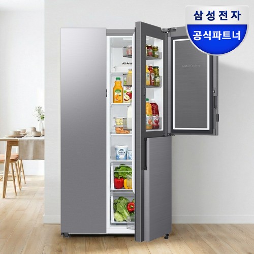 양문형냉장고 삼성 846L 젠틀실버 2도어 용량